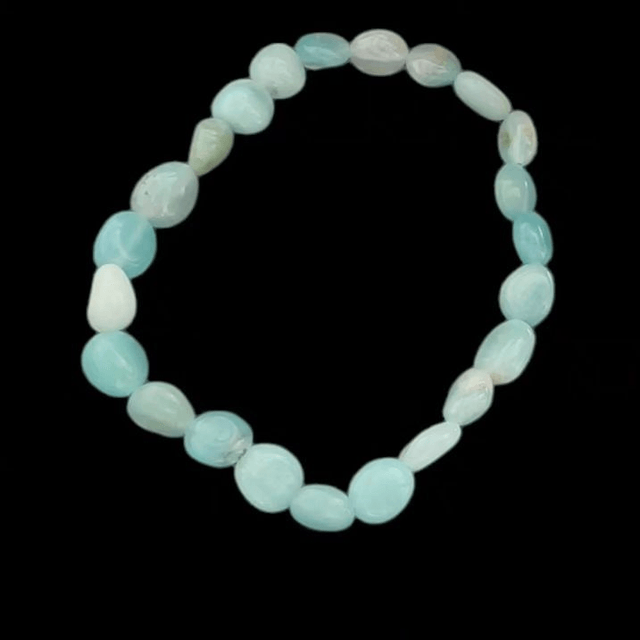 Bracelet en pierres Amazonite (monté sur élastique)