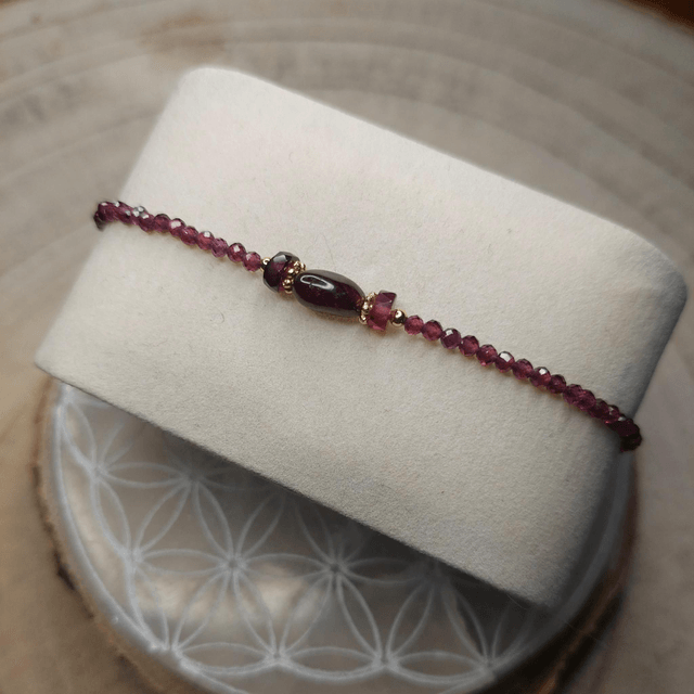 Bracelet en pierres naturelles Grenat