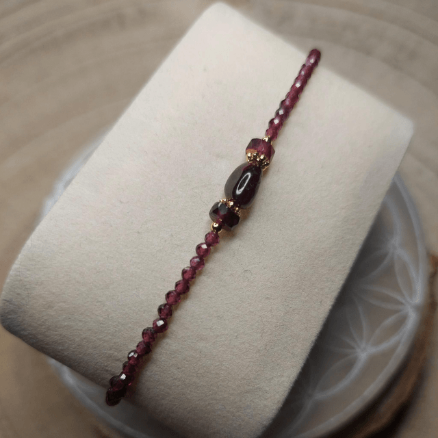 Bracelet en pierres naturelles Grenat