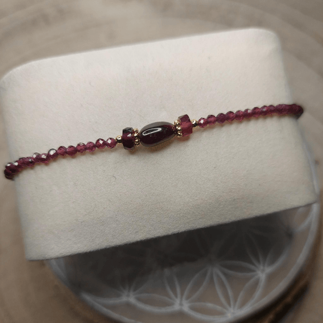 Bracelet en pierres naturelles Grenat